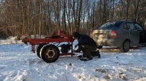 Сделал фаркоп на дровокол Друг-2