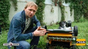 Вертикуттер - аэратор бензиновый Stiga SVP 40 G обзор и в раб