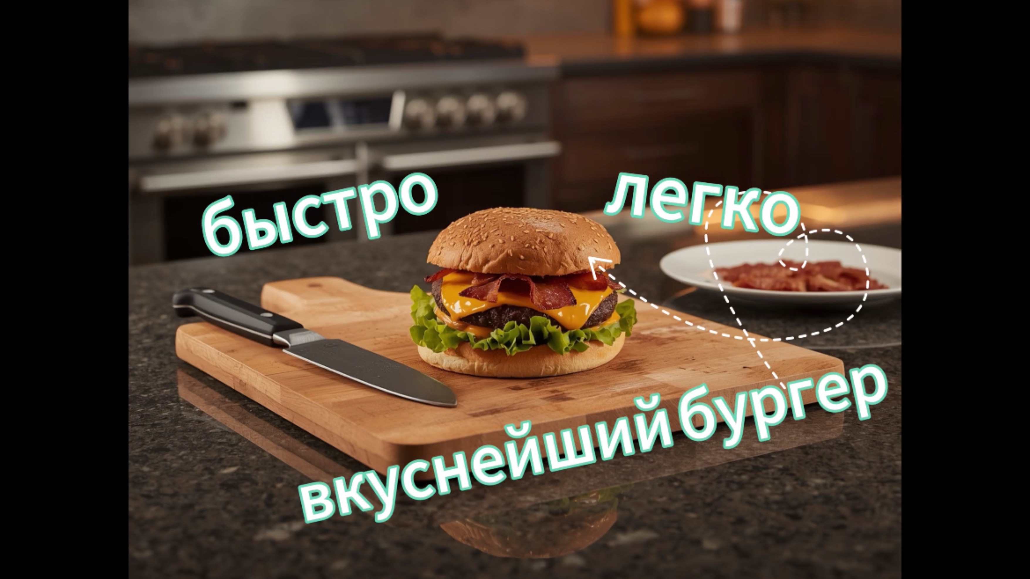 Вкуснейший бургер своими руками - это очень быстро и просто! смотреть онлайн