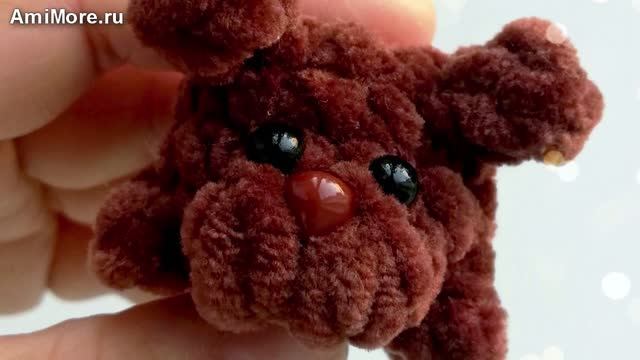 Амигуруми: схема Собачка из серии "Бусинки" | Игрушки вязаные крючком смотреть онлайн