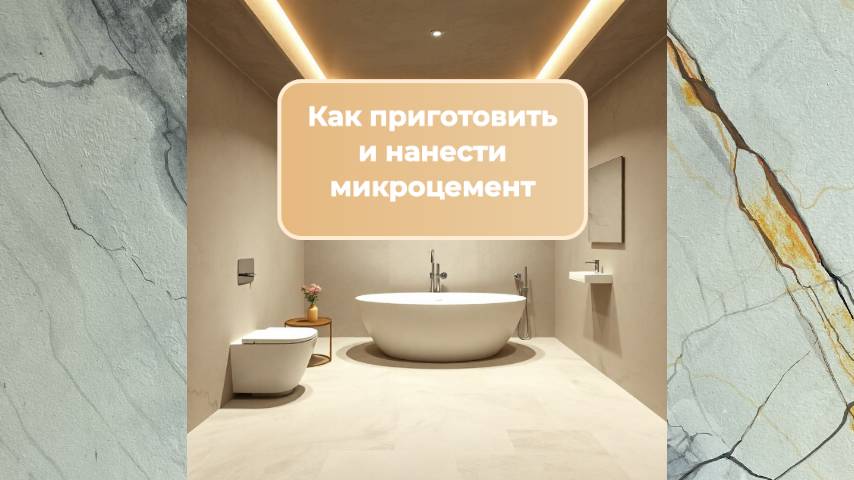 Как приготовить состав двухкомпонентного микроцемента?