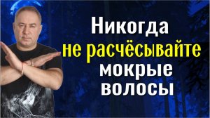 Как не потерять здоровье и деньги. Никогда не расчёсывайте мокрые волосы