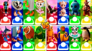 МЕГАМИКС КАПУЧИНО АССАСИНО 🆚 ЛАВАКА САТУРНА САТУРНИТА 🆚 ДРУГИЕ БРЕЙНРОТ МЕМЫ | Tiles Hop №173-176