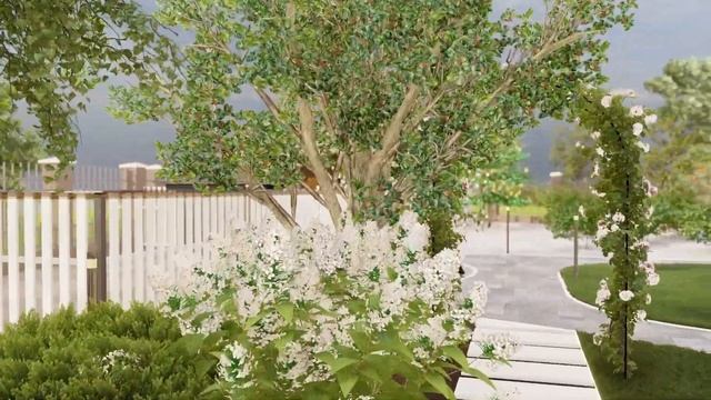 Ландшафтный дизайн частного дома в Московской област? смотреть онлайн