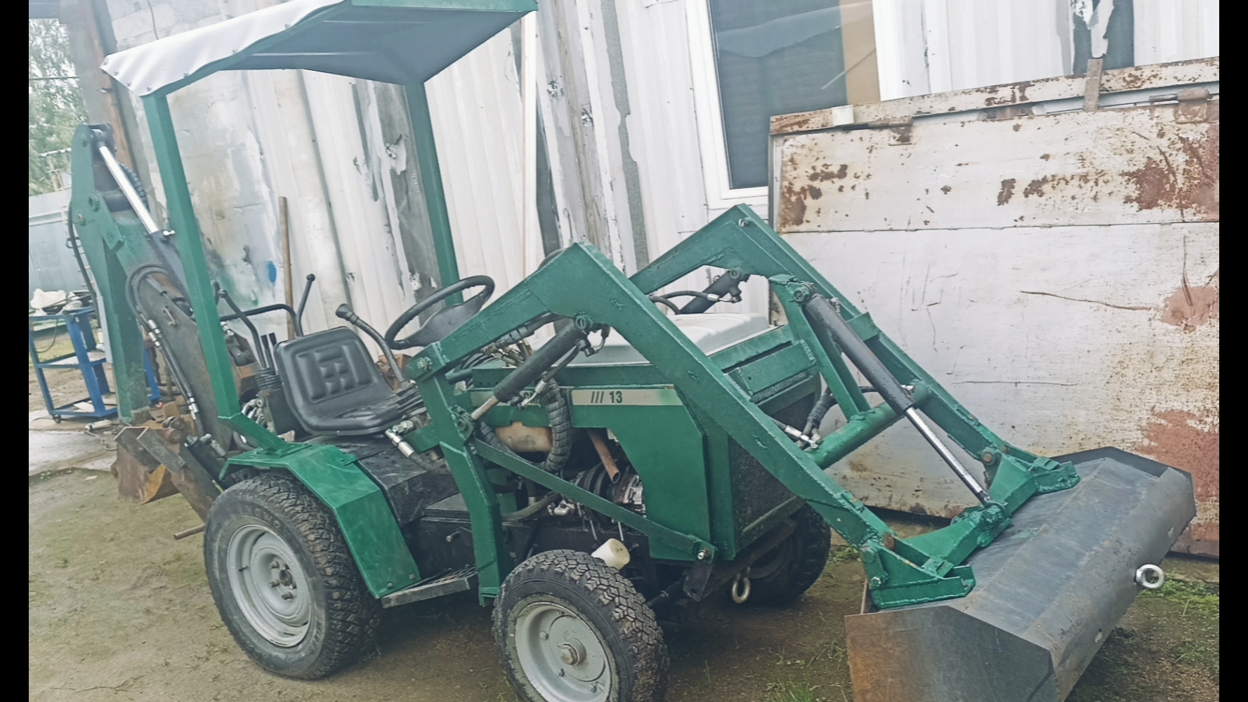 минитрактор самодельный (экскаватор) смотреть онлайн