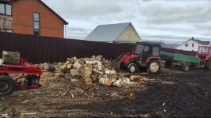 Колим дрова на новом дровоколе Друг - 2