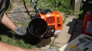 Первый запуск бензотриммера PATRIOT PT 554