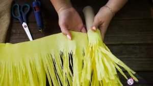 Мега Одуванчик из бумаги DIY МК Цветы из гофробумаги Ро?