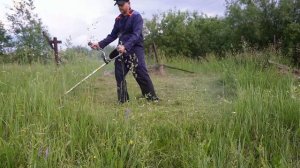 Мото коса Husqvarna 143 R2 тест обзор