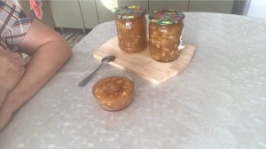 Яблочный конфитюр с добавлением апельсина на зиму.