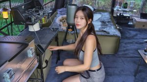 Новая большая надувная палатка, как в отеле | делаем кухню в палатке