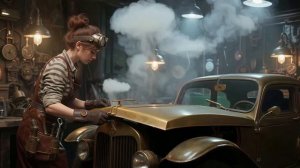 Стимпанк мир. Девушка Лилия и ее стимпанк мастерская.