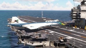 Взлёт сверхзвукового «Конкорда» с авианосца