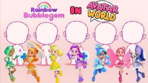 СОЗДАЁМ РАДУЖНЫХ ПРИНЦЕСС BUBBLEGEM В AVATAR WORLD! Магия, блёстки и стиль!