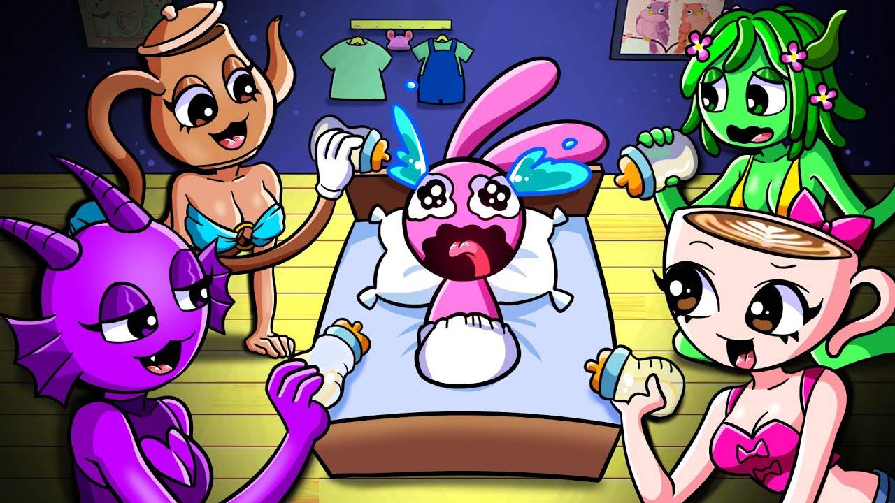 Кто настоящая мама Малышки Пинки? Помогите найти ее! | Анимация "Брейнрот и Спрунки" смотреть онлайн