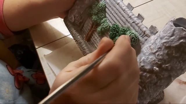 Создание деревьев из глины. Мой метод. 