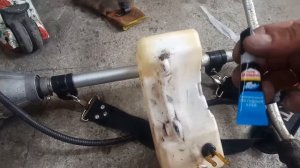 Бежит бак на мотокосе,как заклеить бензобак, лайфхак, ?