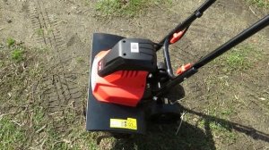 Вспашка  электрическим  культиватором BR-45E