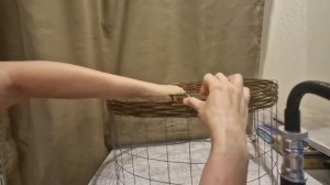 Опора для цветов из ротанга