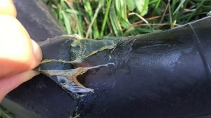 Как заклеить камеру от колеса для тачки