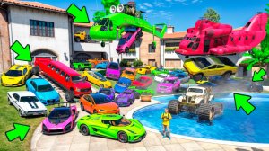 Битва воров в GTA 5 Online! Угнали 25 новых чит тачек у мажора за 180 секунд в ГТА 5!