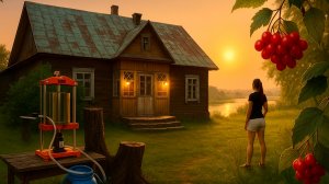 Вот и пришла осень, яблочный сок и потолок #хочувдеревню #хутор