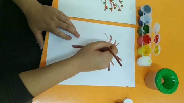 Рисование на тему" В саду созрели яблони" смотреть онлайн