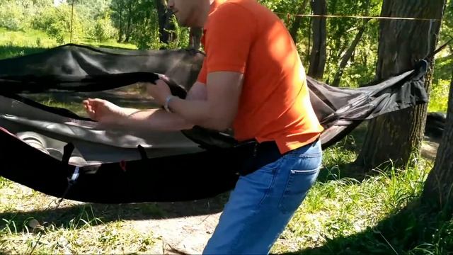 Купить гамак туристический двухслойный с москитной с?