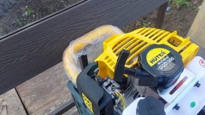 Новый мотобур HUTER GGD300 первый запуск  Для Гранты кросс м