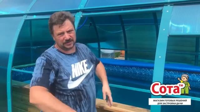 Павильон для бассейна: "Вода нагревается быстро, и не о смотреть онлайн