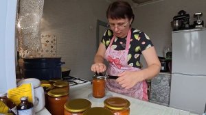 Закатываю вкусный соус. Завтрак в деревне