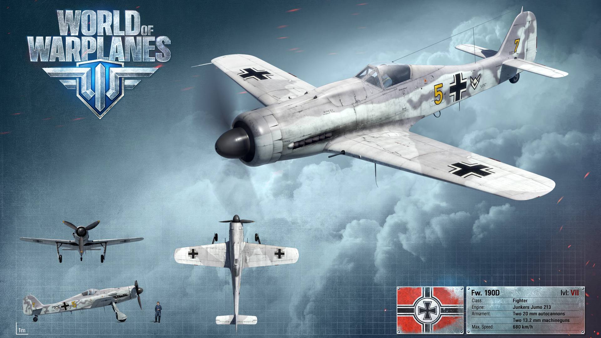 World of Warplanes: Fw 190 D (шортс от сюда) смотреть онлайн