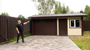 Теплый гараж-хозблок 6,4×4 из сэндвич‑панелей за 5 дней