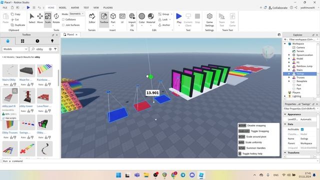 Как создать ИГРУ в Roblox Studio с НУЛЯ? (обби без программир? смотреть онлайн