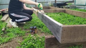 Деревянные ГРЯДКИ ЖЕНСКИМИ руками