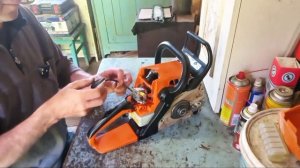 Не заводиться бензопила. Still ms230.