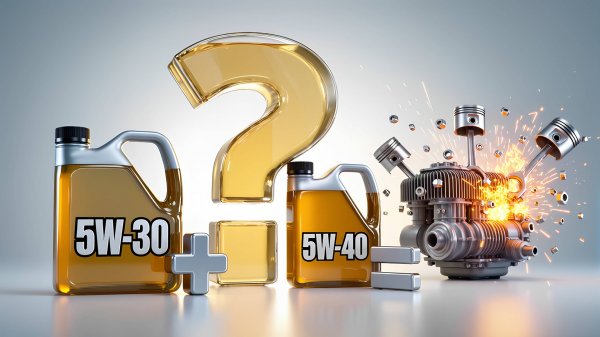 ЧТО БУДЕТ ЕСЛИ СМЕШАТЬ 5W-30 И 5W-40?   КАКОВЫ БУДУТ ХАРАКТЕРИСТИКИ ПОЛУЧЕННОЙ СМЕСИ?