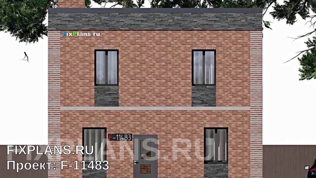 Проект двухэтажного дома F-11483