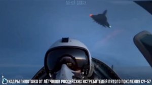 Кадры высшего пилотажа от лётчиков русских истребителей пятого поколения Су-57