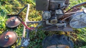 Косилка заря с мотоблоком. Доработки натяжителя ремня