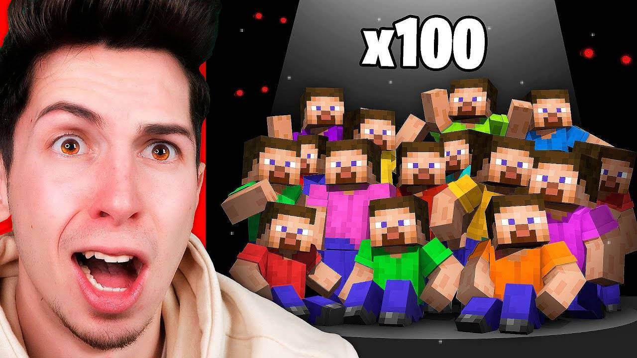 Я Закрыл 100 Игроков в СОВЕРШЕННОЙ ТЕМНОТЕ в Майнкрафт... смотреть онлайн