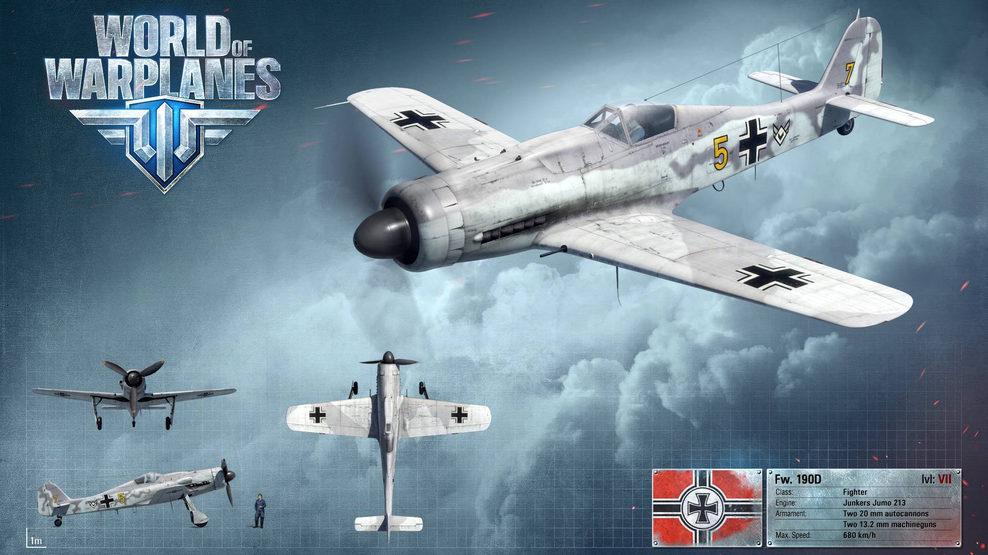 World of Warplanes: Fw 190 D (крайний бой) :) смотреть онлайн