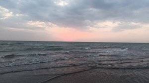 Рассвет на Каспийском море