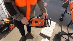 Штиль MS 211 бензопила, перетянута цепь