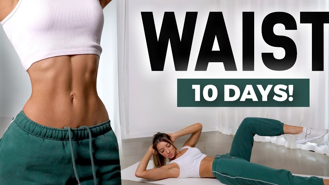 Тренировка на ТАЛИЮ & ПРЕСС для начинающих || 10 минут