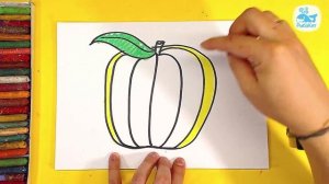Как нарисовать ЯБЛОКО масляной пастелью от РыбаКит дл