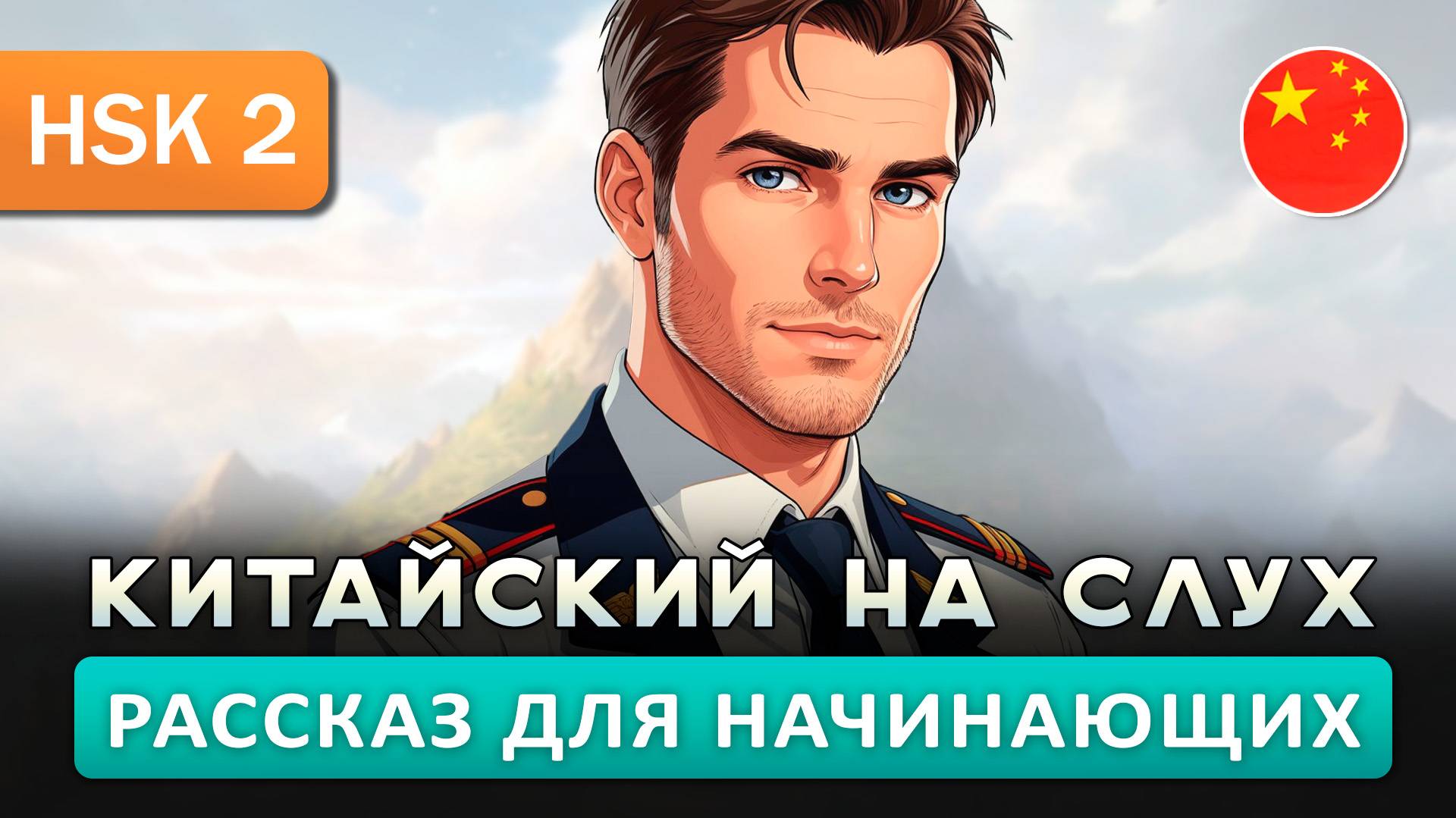Простой рассказ на Китайском (HSK2): Пилот самолёта | Китайский на слух для начинающих 🎧 смотреть онлайн