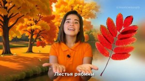 Учим название листьев. Песенка для детей "ЛИСТОПАД"