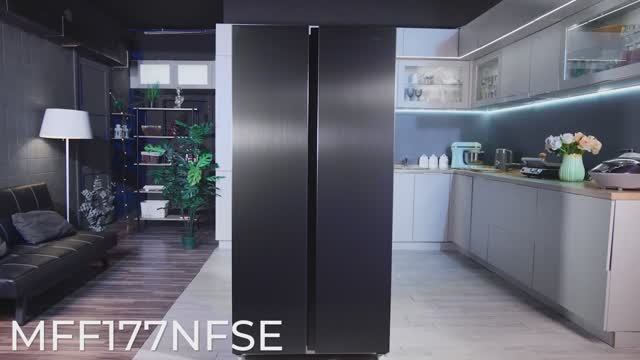 Холодильник Side By Side MAUNFELD MFF177NFSE