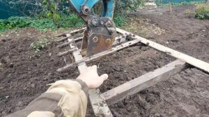 Планировочная рамка для мини- экскаватора. Тест-драйв!